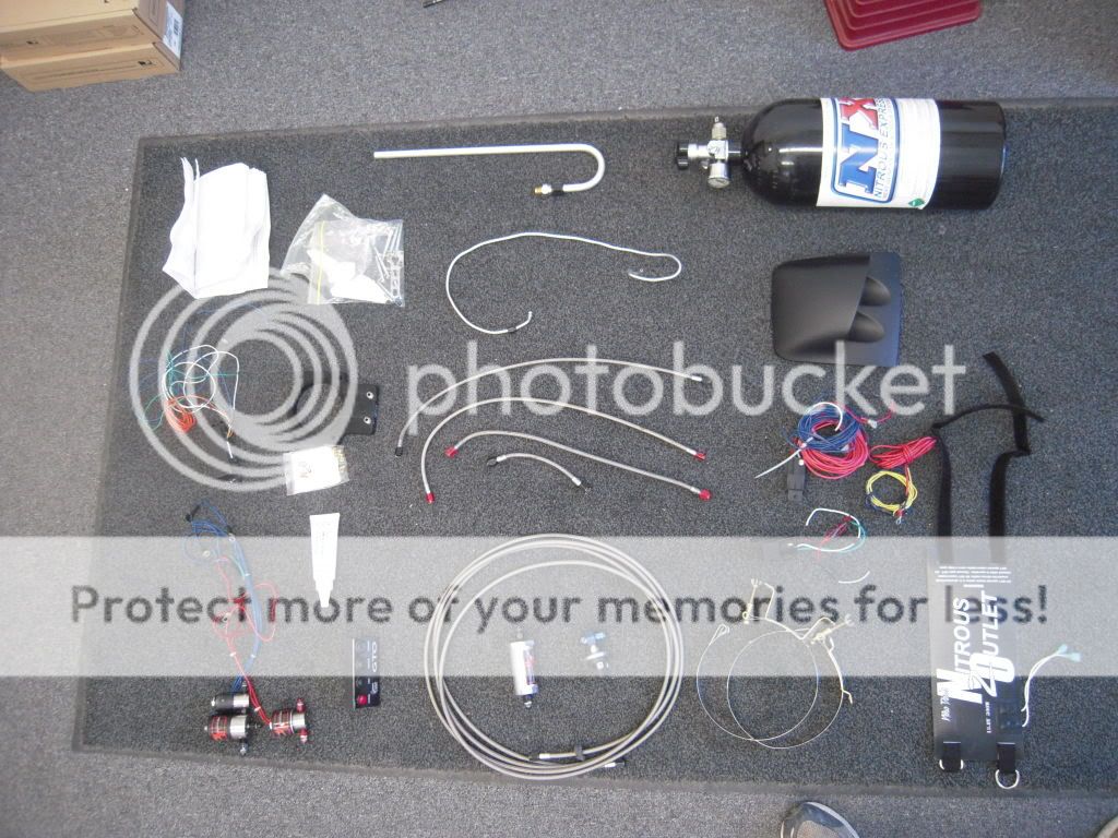 Nitrous Outlet complete 90mm kit, with gaugle cluster, and GTO hidden