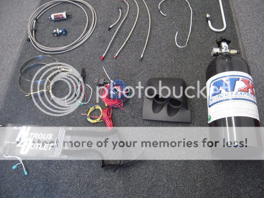 Nitrous Outlet complete 90mm kit, with gaugle cluster, and GTO hidden