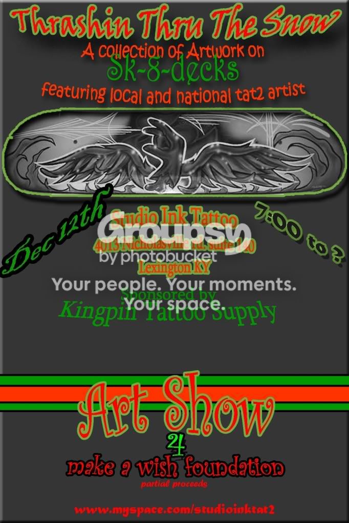 STUDIO INK ART SHOW FLYER