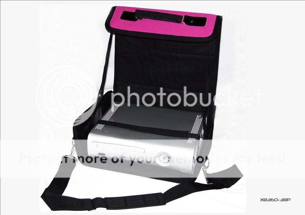 New Xbox 360 Pink Console Holder Carry Case UK Fast Shipment eBay