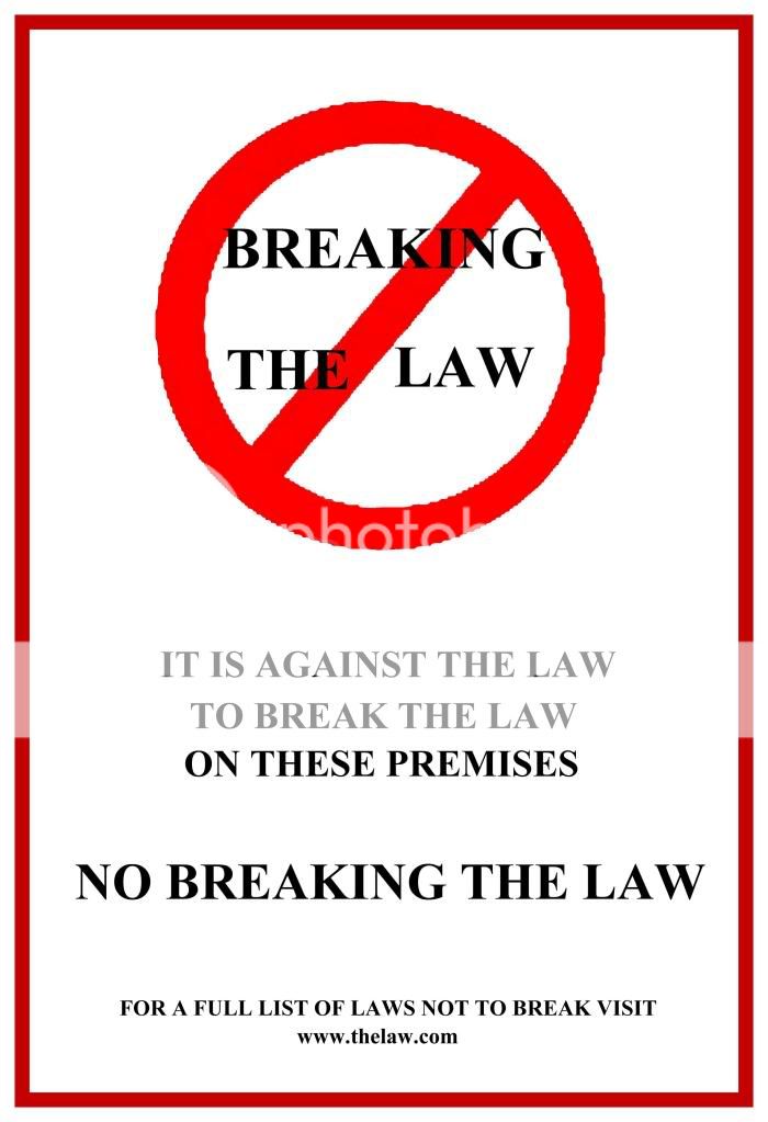 No Breaking The Law Graphics, Pictures, & Images for Myspace Layouts